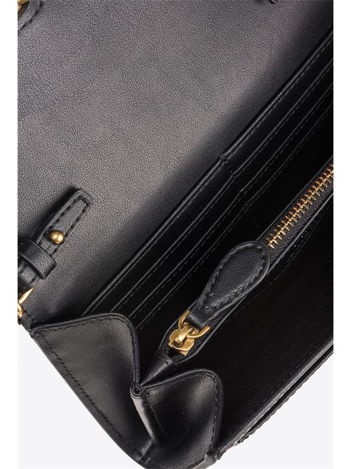 Portafoglio a tracolla piccolo Love Bag in pelle PINKO | 100062A0F1/Z99Q